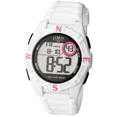 Limit Countdown Watch, white/red