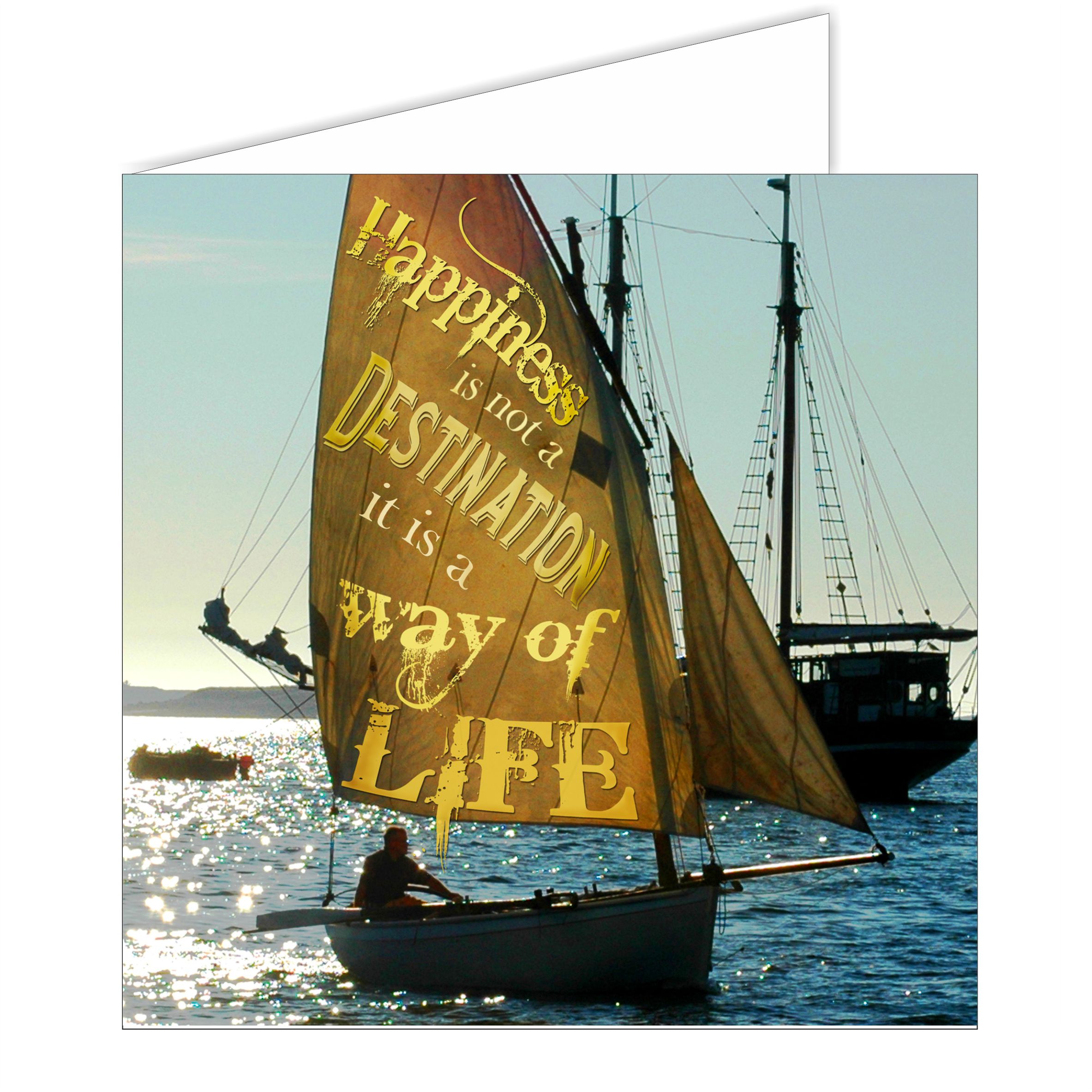 Sailing Card - Happiness...Destination from Nauticalia - the marine ...
